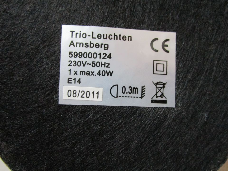 Trio Lighting Lampe Fynn - Touch Lampe - ca. 22 cm hoch - TOP! in Todenbüttel