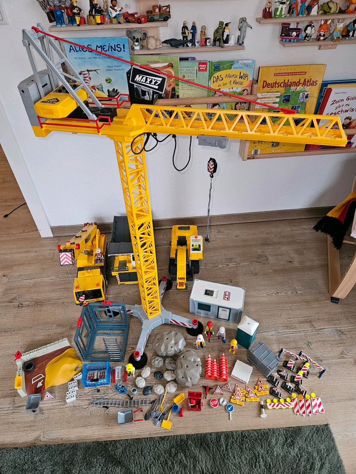 Playmobil Baustellen Set, RC Kran, Bagger, Kipplaster, Kranwagen in Dortmund