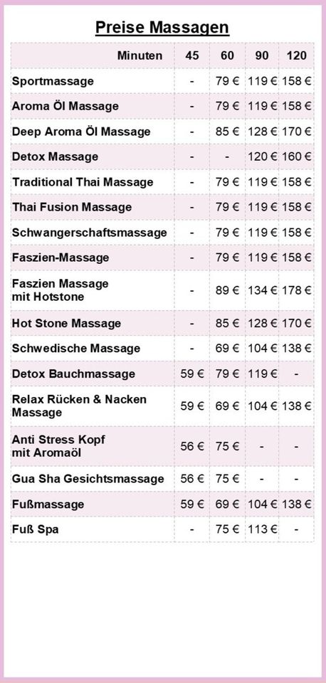 Aroma Öl Massage in Fellbach