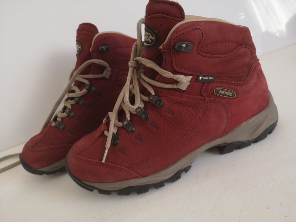 Damen Wander Schuhe Boots MEINDL Ohio Lady 2 GTX Gr 39 rot Leder in Duisburg