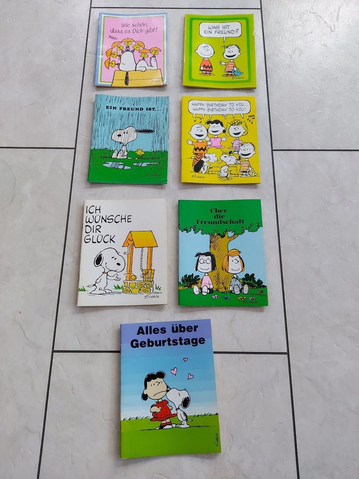 7 Kleinbücher Charles M. Schulz Glückwünsche, Freundschaft in Oberkrämer