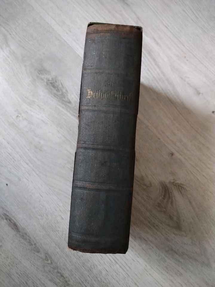 Die heilige Schrift groß alt Bibel schwarz gold 1907 1920 Luther in Leipzig