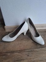 Hochzeitsschuhe, weiße Pumps Gr. 36, Ballerina mit Absatz Sachsen-Anhalt - Naumburg (Saale) Vorschau