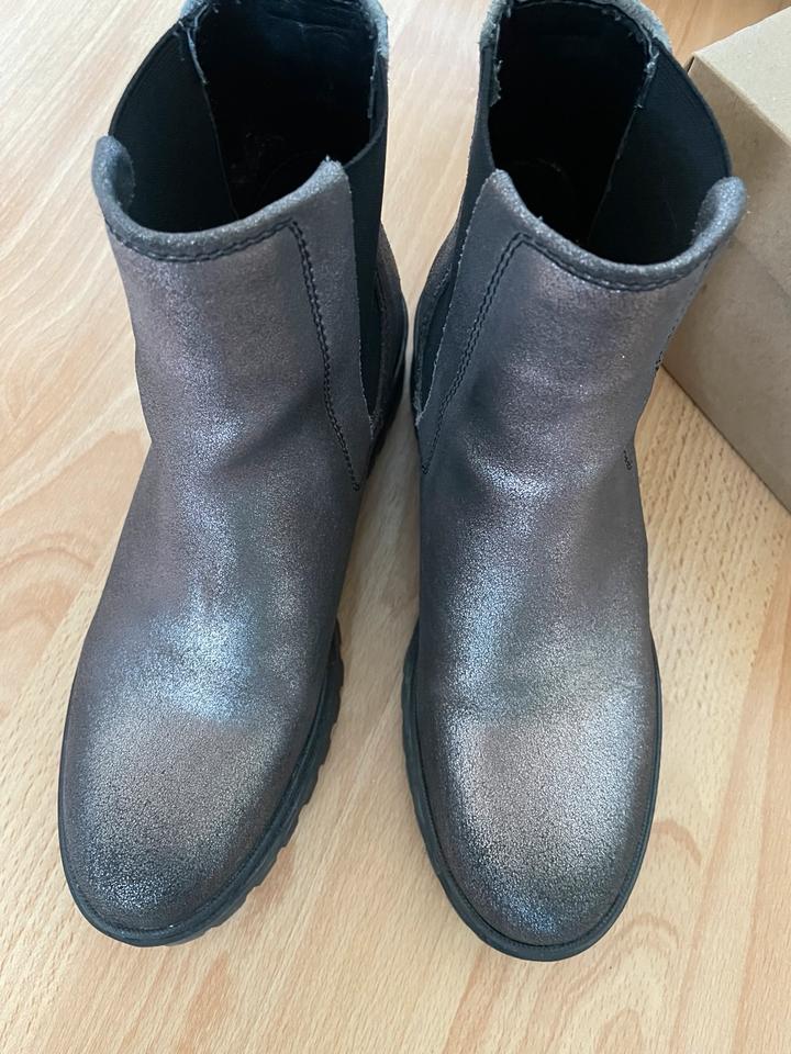 Boots Tommy Jeans metallic cleated, Stiefeletten, gr. 38, grau in Essen