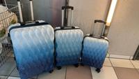 3 in 1 Reisekoffer in Blau Carbon-Optik Düsseldorf - Derendorf Vorschau