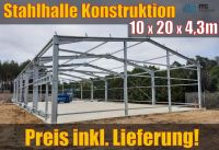 10x20x4,3m Stahlhalle Konstruktion - Industriehalle Lagerhalle PV Essen - Essen-Stadtmitte Vorschau