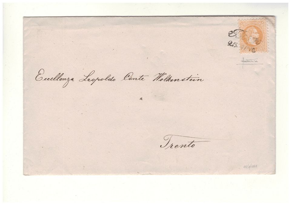 Österreich Tirol 1871 Brief SELTENER STEMPEL Fotoattest Sa 2.500€ in Falkensee