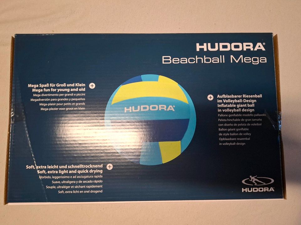 Hudora Beachball Mega 40,5 cm in Roth