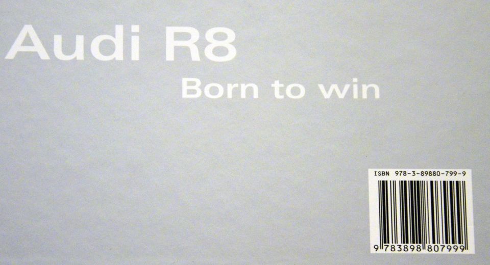 NEU Buch-Bildband "Audi R8 Born to win", ISBN: 978-3-89880-799-9 in Heilbronn