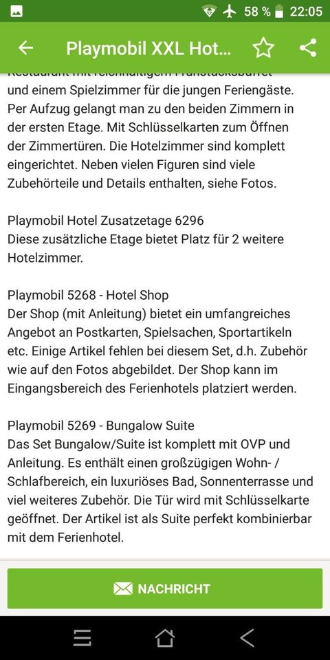 Playmobil 5265 5269 6296 Ferienhotel mit Shop in Wolfach