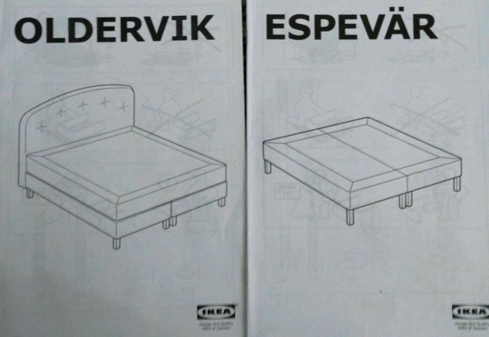 IKEA Bett Oldervik espevär in Regenstauf