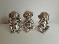 Dei Affen Keramik verchromt 20 cm hoch Hessen - Kassel Vorschau