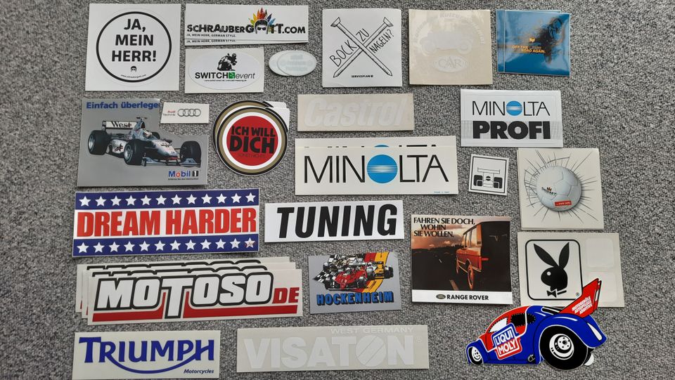 Aufkleber/Sticker Motorsport orig., ALT! Einzelverkauf?  Siehe .. in Großhansdorf
