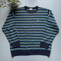 Vintage Lacoste Pullover gestreift L blau Berlin - Neukölln Vorschau