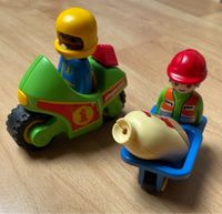 PLAYMOBIL123 - Set aus Motorradfahrer und Bauarbeiter Baden-Württemberg - Schallstadt Vorschau