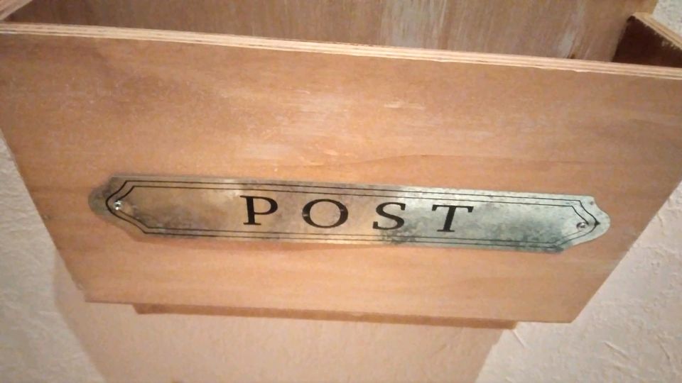 Zeitungsständer Wandmontage shabby chic Post Wandorganizer Holz in Mayen