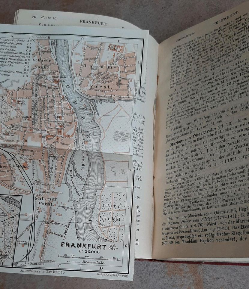 Baedekers Mark Brandenburg, Prov. Sachsen nördl.Teil, Anhalt 1928 in Osterburg