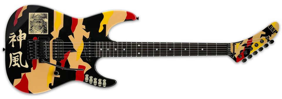 Esp GEORGE LYNCH KAMIKAZE 1 E - Gitarre (black with Kamikaze grap in Karlsruhe