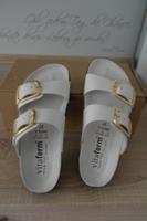 Pantolette Leder weiss 37 NEU Vitaform Dresden - Leubnitz-Neuostra Vorschau