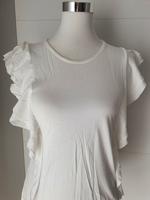 ♥ H&N SHIRT  Gr.S VOLANTS Flügelärmel WEIß Nordrhein-Westfalen - Brilon Vorschau