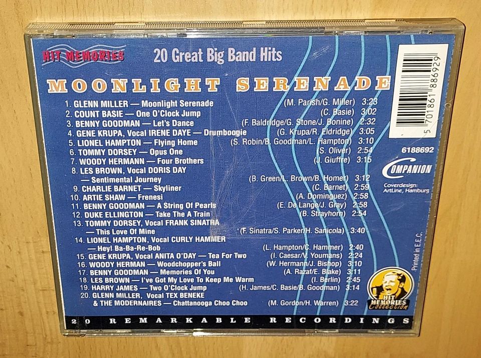 Musik CD Moonlight Serenade 20 Great Big Band Hits in Nürnberg (Mittelfr)