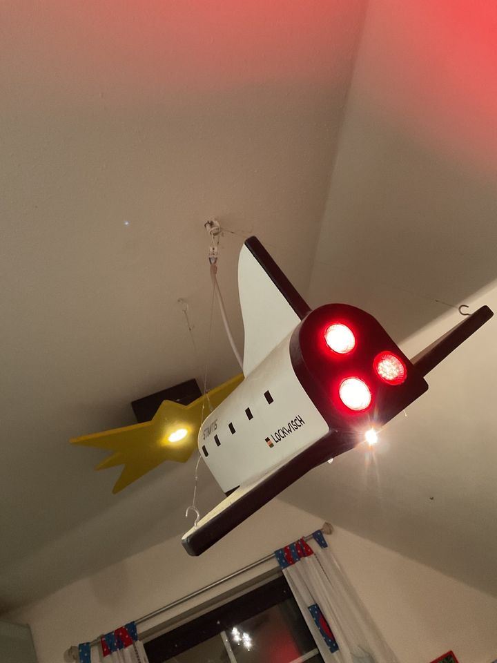 Kinderzimmerlampen Set Space Shuttle Sterne in Schönberg (Mecklenburg)
