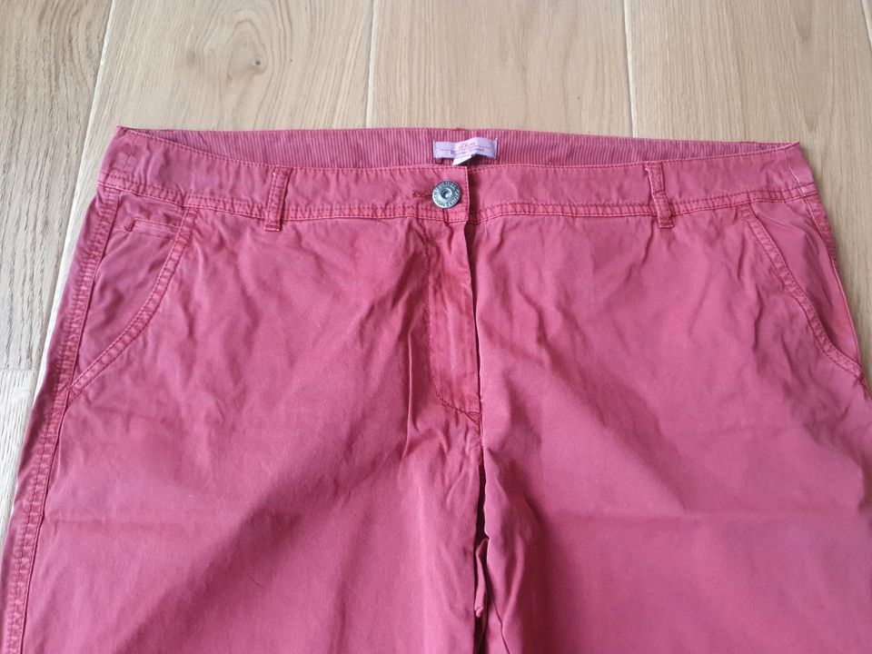 S. Oliver Chino Hose Gr. 44 Evt. 46 Regular bis long in rost/ rot in Jüterbog