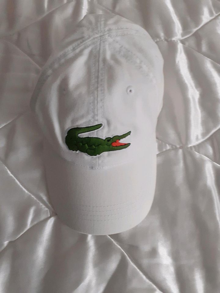 Lacoste Cap Unisex Gr. One Size/ Farben rot & weiß TOP ! in Merzig