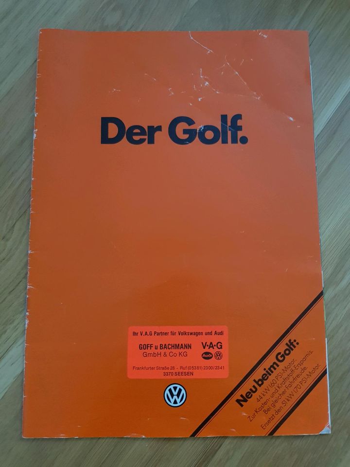 VW Werbemagazin "Der Golf" Broschüre von 1979 in Berlin