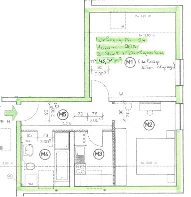 Bezugsfertige 2-Raumwohnung in Leutersdorf