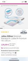 Babymatratze Dr. Lübbe Air Premium 70 x 140 cm von Julius Zöllner Baden-Württemberg - Riedlingen Vorschau