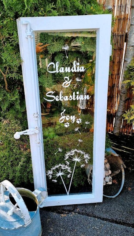 Hochzeitsfenster - Fenster mit Spruch - Geschenk in Bliestorf