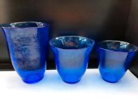 3 BLAUE GLASVASEN, verschiedene Größen Bayern - Forchheim Vorschau