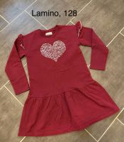 Lamino Tunika 128 Sweatshirt Kleid Langarm dunkelrot Herz Schleswig-Holstein - Tangstedt  Vorschau