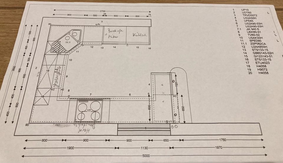 Moderne Einbauküche in weiß/hochglanz zu verkaufen in Landstuhl