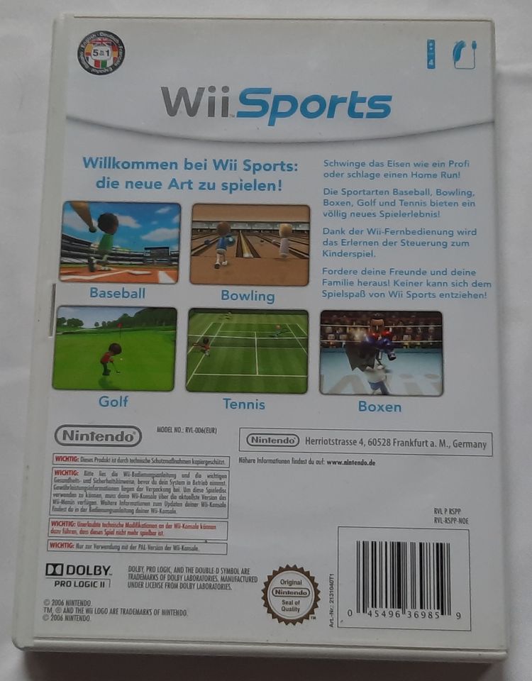 WII SPORTS - NINTENDO WII in Schöningen