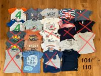 Neuwertige T-Shirts in 104/110 Zwillinge vertbaudet/ h&m/Topomini Nordrhein-Westfalen - Wiehl Vorschau