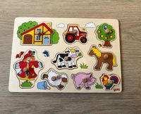 Goki Steckspiel Bauernhof Babypuzzle Niedersachsen - Papenburg Vorschau