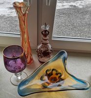 Alte Glasschale Schale Kelche Vase Murano Glas Deko Karaffe Alter Sachsen - Göda Vorschau