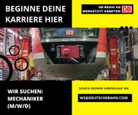 Mechaniker-Held/in für Schienenfahrzeuge in Kempten gesucht! Bayern - Kempten Vorschau