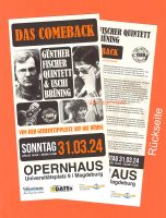 Flyer Das Comeback GÜNTHER FISCHER & USCHI BRÜNING DDR Jazz Sachsen-Anhalt - Magdeburg Vorschau