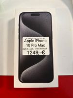 Apple iPhone 15 Pro Max 256GB Black Neu Garantie Rechnung Stuttgart - Stuttgart-Mitte Vorschau