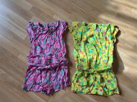 2 kurze Jumpsuit, Overall, Einteiler, Gr. 116,Topolino, pink,gelb Hessen - Ebsdorfergrund Vorschau