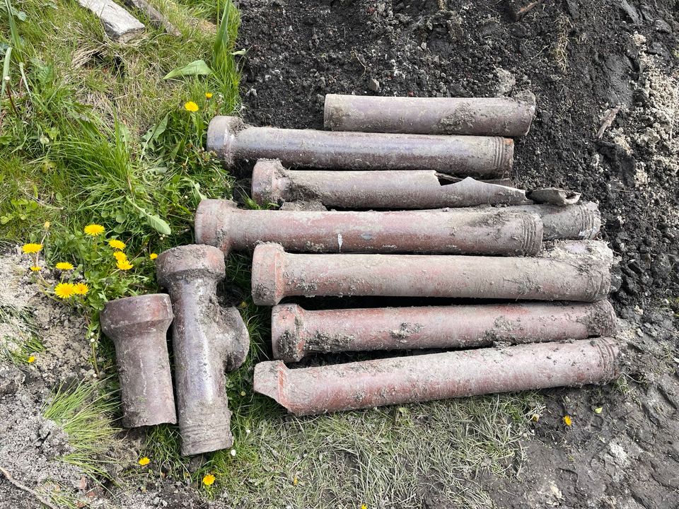 Weinregal DIY Schnapsregal Tonröhren Ton Wasserleitung in Loquard