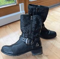 Helen Billkrantz Sommer Biker Boots Stiefeletten Pailletten 41 Hessen - Gründau Vorschau