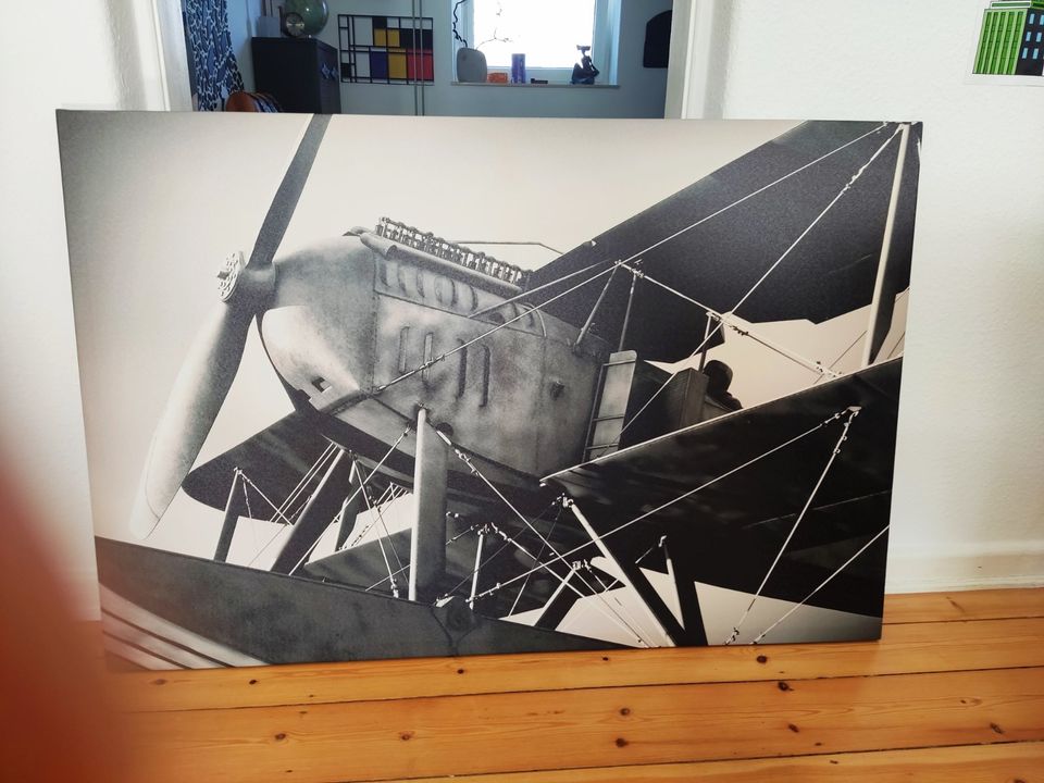 Bild Wasserflugzeug 120 x 80 cm Leinwand auf Keilrahmen in Kiel