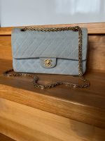 Chanel Timeless Classic Double Flap Bag grau blau gold Tasche top Berlin - Neukölln Vorschau