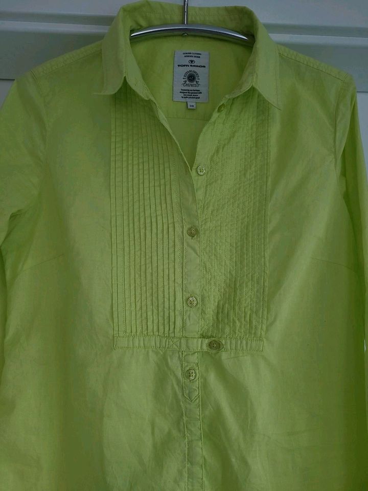 Tunika Bluse Tom Tailor 38 M langarm lemongreen (grün/gelb) in Amtzell