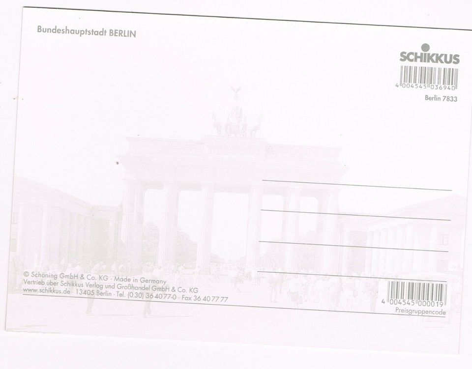 10 Berlin Postkarten von Schikkus – 10 x 15 cm in Berlin