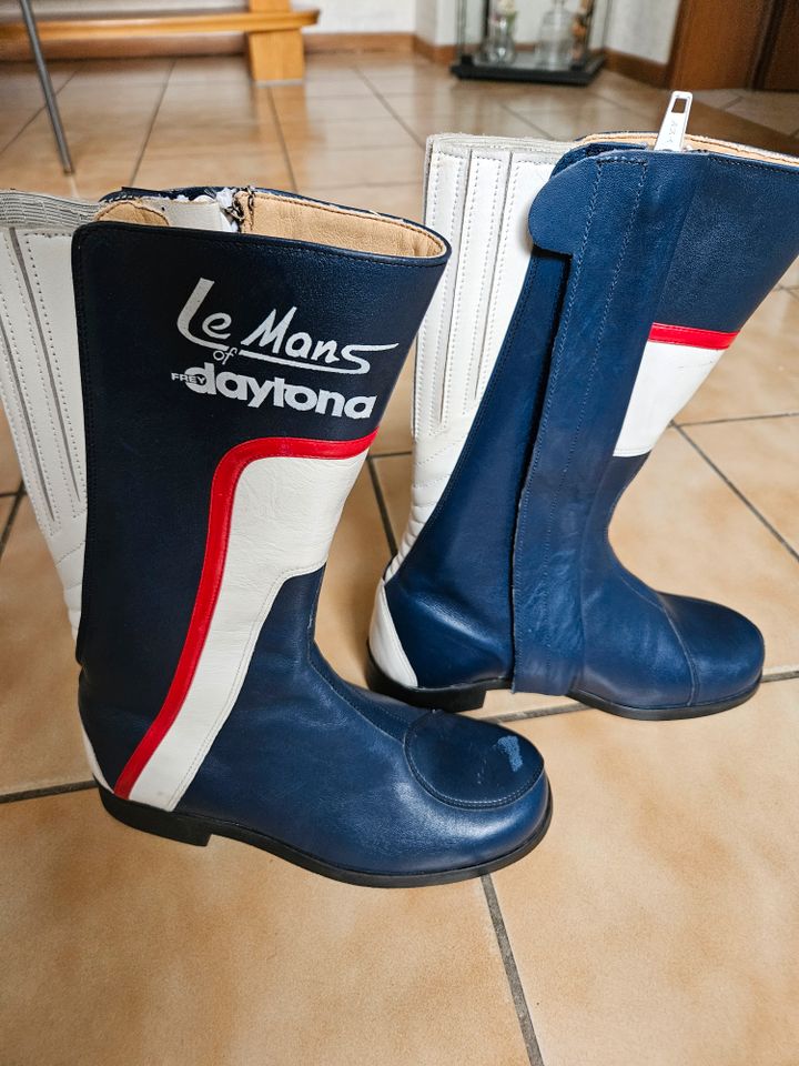 Daytona le mans Leder Motorradstiefel Blau Gr.37 in Essen